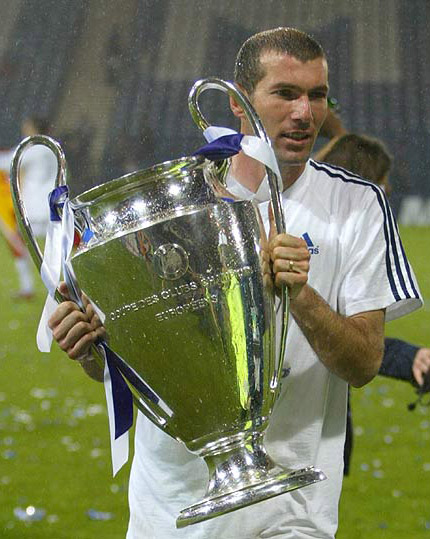 zidane avec son coupe